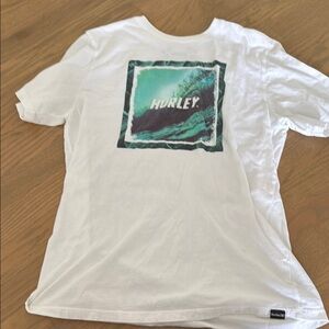 Hurley White Graphic T-Shirt for Men